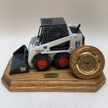 Bobcat Desk Clock Plaque